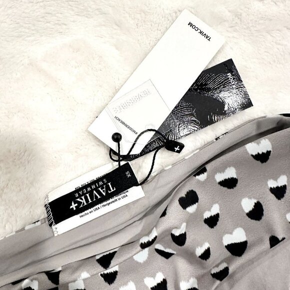 NWT Tavik Ali Full Swim Bottom in Cheetah Heart Print - Extra Small - Picture 2 of 7